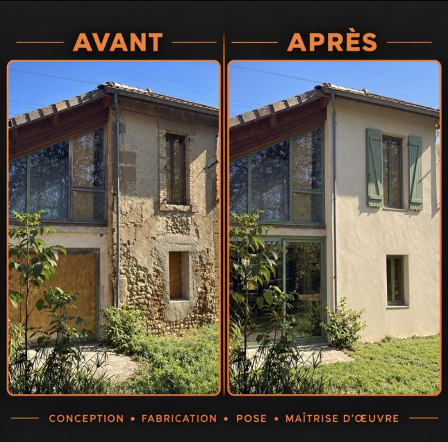 Situ&eacute; pr&egrave;s de Tours, l'atelier DP Agencement r&eacute;alise vos projets de menuiserie aluminium